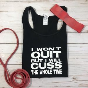 Won’t Quit Girls Gym Tank. Instagram